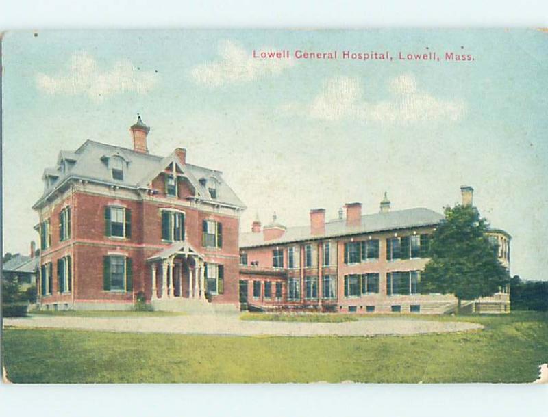 Divided-Back HOSPITAL SCENE Lowell Massachusetts MA W3254