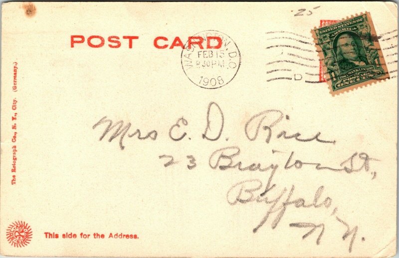 Washington Monument, Washington, D.C. 1908 postcard Retrograph Co. 