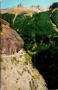 Vtg 1950s High Country Mining Road San Juan Mountains Duray Colorado CO Postcard