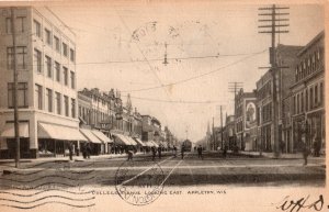 12993 Trolley Car on College Avenue, Appleton, Wisconsin 1906