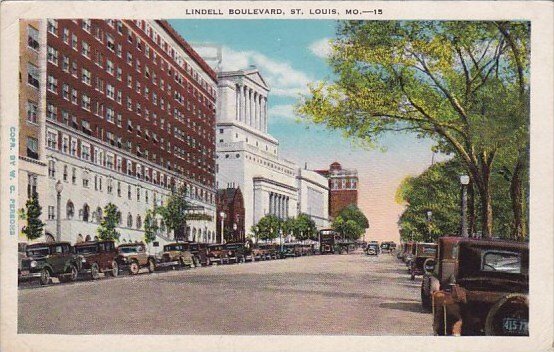 Missouri Saint Louis Lindell Boulevard 1930