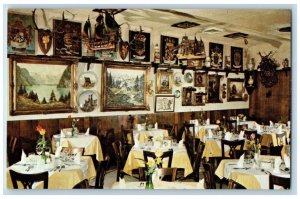 Washington D.C. Postcard Gemuetlichkeit Dining Restaurant Interior Vintage