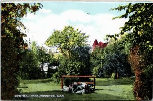 Postcard MB Winnipeg Central Park in Summer ~1910 J11