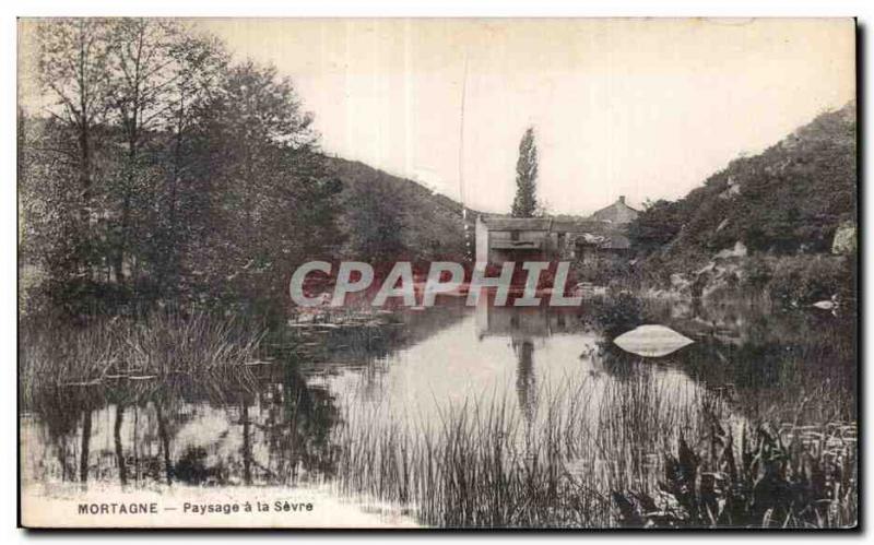 Postcard Old Paysage has Sevre Mortagne