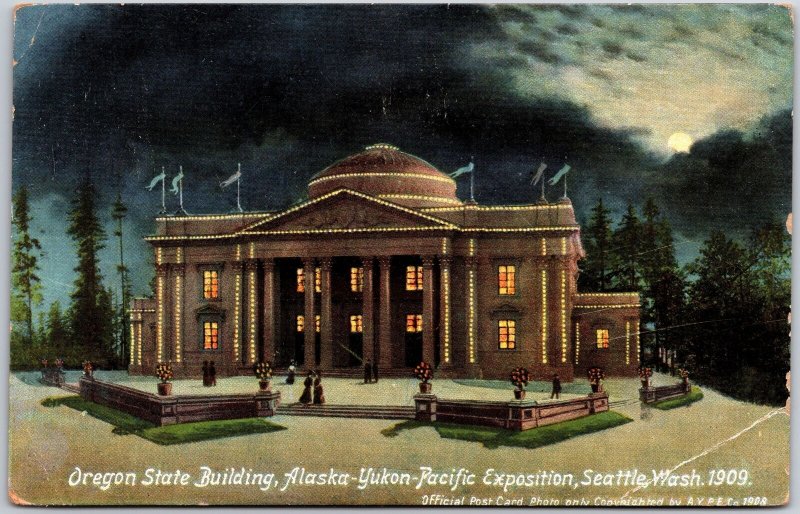 Oregon State Building Alaska-Yukon-Pacific Exposition Seattle Washingto Postcard