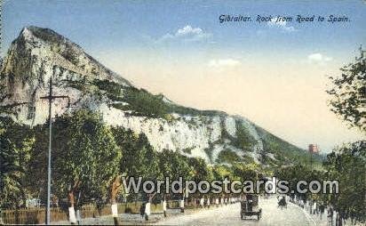 Rock from Road to Spain Gibralter 1934 