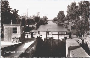 Netherlands Zwartsluis Arembergersluis Vintage RPPC 09.46