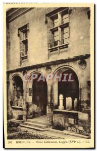 Postcard Old Hotel Lallemant Bourges Loggia XVI th century