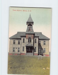 Postcard Town School, Milton, New Hampshire