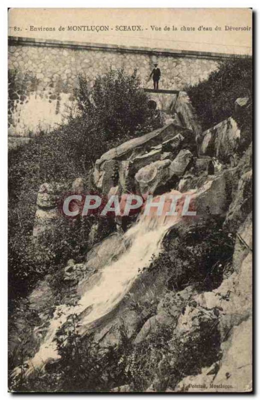 Seals around Montlucon Old Postcard View of the fall of the & # 39eau devseroir
