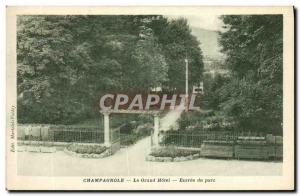 Old Postcard Champangole Grand Hotel Park Entrance