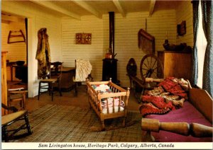 Canada Calgary Heritage Park Sam Livingston House Living Room