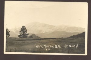 RPPC WHITE MOUNTAIN NEW MEXICO NM AZO VINTAGE REAL PHOTO POSTCARD