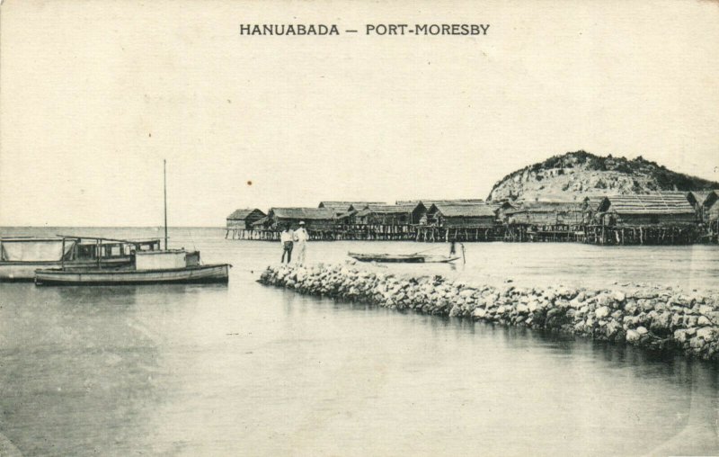 PC CPA PAPUA NEW GUINEA, HANUABADA, PORT MORESBY, Vintage Postcard (b19797)