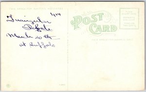 Central High School Buffalo New York NY Roadway & Building Structure Postcard