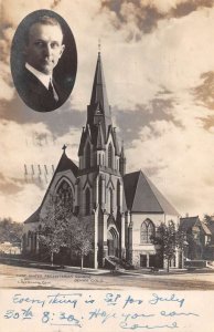 Denver Colorado United Presbyterian Church Real Photo Vintage Postcard AA48599