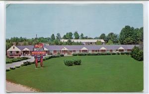 Bragg Motel US Route 301 Upper Marlboro Maryland 1964 postcard