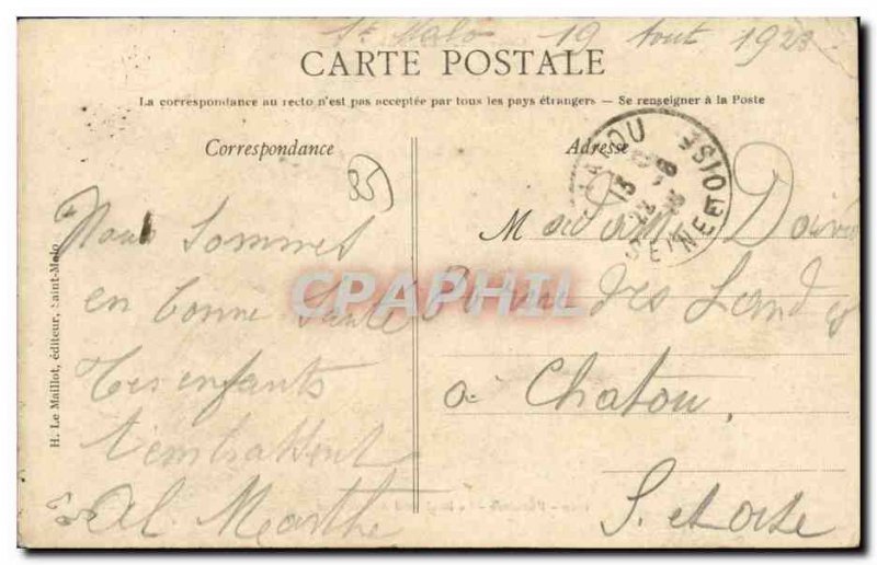 Old Postcard Parame Boulevard Rochebonne Children