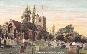 GILLINGHAM UK ST MARYS PARISH CHURCH THORNTON BROS #1011 ARTIST POSTCARD