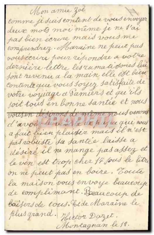 Postcard Old Pig Pig Elephant Clover