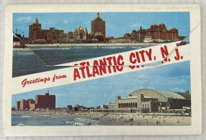 Greetings from Atlantic City New Jersey Postcard Souvenir Folder