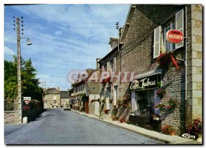 Postcard Modern Cocles Village Fleuri Cafe Tabac