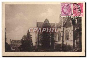 Old Postcard Brecey Square & # 39Eglise L