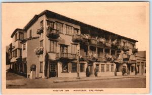 MONTEREY, California  CA   MISSION INN  Albertype  Postcard