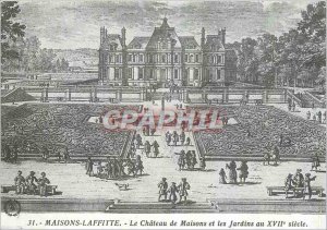Modern Postcard Maisons Laffitte The House Chateau and Gardens in the sevente...