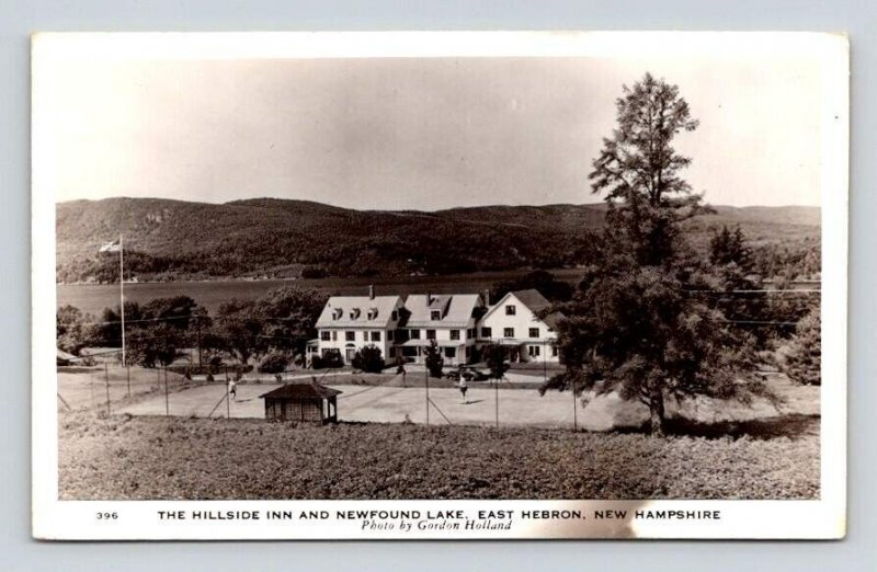 RPPC East Hebron, Hillside Inn, Newfound Lake Postcard