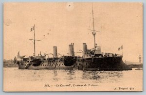 WW1 French Battleship Le Cassard   Postcard