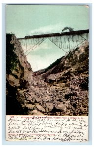 1908 Steel Bridge White Pass & Yukon Railroad Skagway, Alaska AK Postcard 