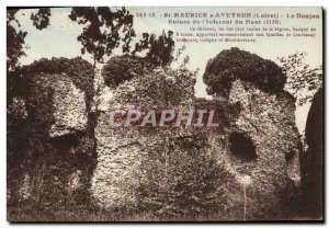 Old Postcard St Maurice Aveyron Ruins of the High & # 39Infernat The dungeon