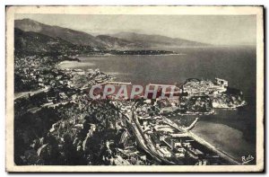 Old Postcard Vue Generale From The Principality Of Monaco Cap Martin and the ...