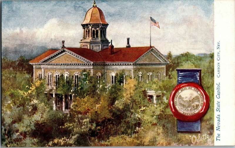 Tucks 2454 Nevada State Capitol Vintage Postcard J41