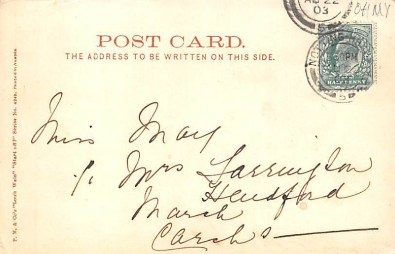 P.M. & Co Publishing Artist Louis Wain 1903 