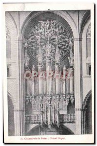 Postcard Old Cathedral Organ Organ Grand Rodez