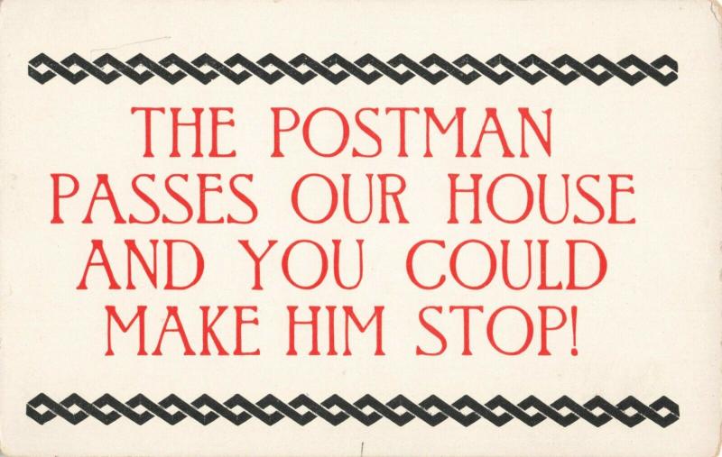 Postcard The Postman Passes Our House