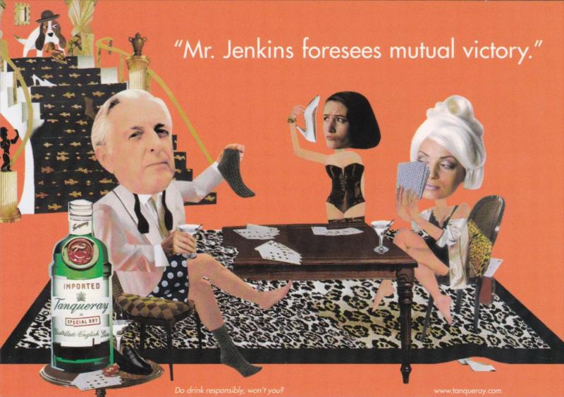 Advertising Tanqueray Gin Mr Jenkins Foresees Mutual Victory