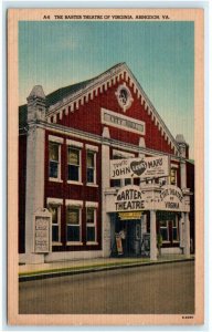 ABINGDON, VA Virginia ~ The Historic BARTER THEATRE c1940s Linen Postcard