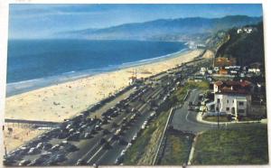 H2044    SANTA MONICA,  CA.  POSTCARD,  COSTAL HWY.