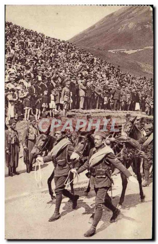 Postcard Modern Army Soldiers world war 2 french mounted at Lautaret Septembe...