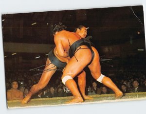 Postcard Sumo National Sports of Japan