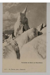 France - Chamonix. Pyramid of Ice on Mont Blanc