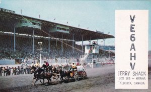 Chuckwagon Races, Jerry Shack, ALBERTA, Canada, 1972