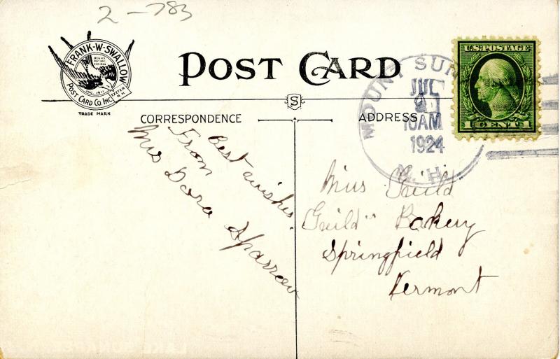 NH - Lake Sunapee. The View from Georges Mills 