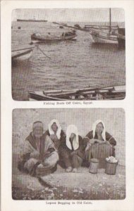 Egypt Fishing Boats Off Cairo & Leppers Begging In Old Cairo