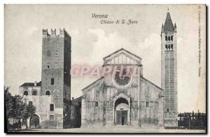 Postcard Old Verona Chiesa di S. Zeno