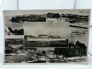 Vintage Multiview Postcard Torquay Devon Kiloran Pleasure Boat Posted 1953