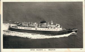 Nautica British Railways ss Brighton Ship Vintage RPPC 07.53